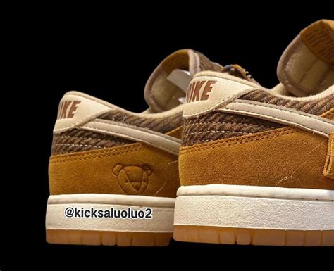 nike teddy bear dunks|rare jordan dunks bear.